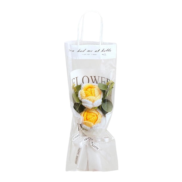 Économisez 15 % sur les Essentiels! Bouquets au Crochet Faits de Roses au Crochet Peuvent Être Utilisés comme Décorations de la Saint-Valentin Réadaptation et Journée d'Anniversaire des Femmes Bouquet de Fleurs de la Saint-Valentin