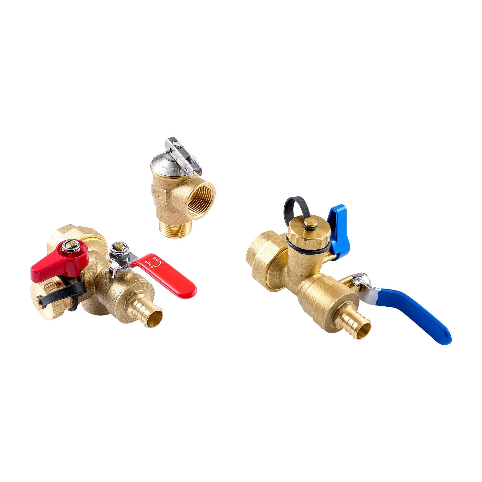 Tankless Water Heater Installation Kit Isolation Service Valve 3/4" Lead-Free Brass SUS304 for Gas Tankless Water Heaters