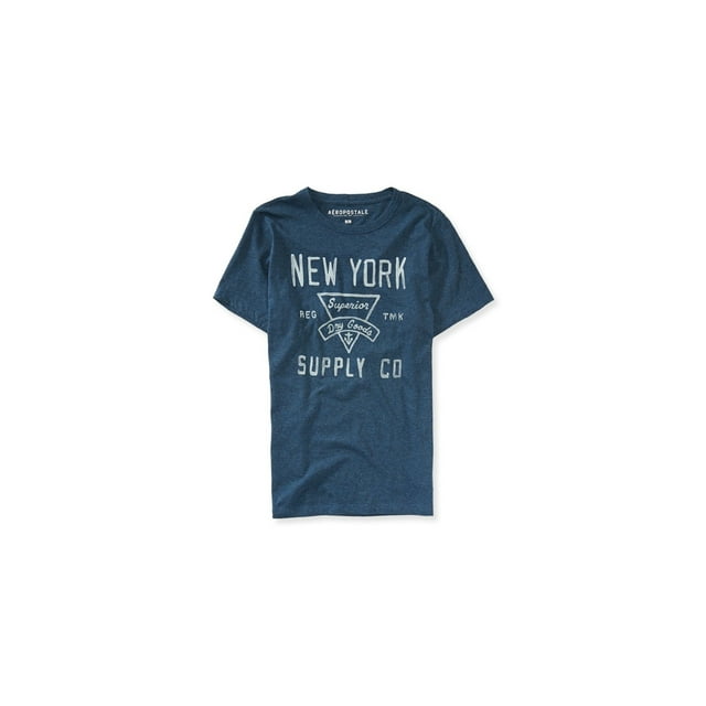 Aeropostale - Camiseta gráfica superior para productos secos para hombre, azul, extra pequeña Aeropostale Camiseta gráfica