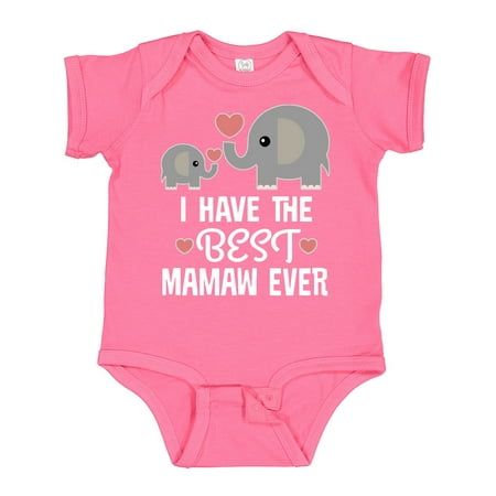 

Inktastic Best Mamaw Ever Grandkids Gift Baby Boy or Baby Girl Bodysuit