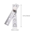 thumbnail image 4 of FUEENIRVA 2-Pack Stainless Steel Hidden Door Hinges with 360° Rotation for Smooth Home Door, 4 of 6