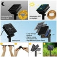 thumbnail image 3 of Luces al aire libre para patio Luces solares al aire libre 21FT 30 LED Luces solares Jardín al aire libre Solar, 3 of 8