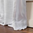 thumbnail image 5 of TWOPAGES 84 inches Long Natural Linen Curtain White with Room Darkening Lined 50Wx84L, Kyla Collection ( 1 Panel ), 5 of 5