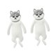 thumbnail image 3 of 2x lindos ganchos de animales Monte de pared Ganchos de refrigerador multipropósito Autoatiempo para la oficina de cocina Decoración de la pared del Fornido, 3 of 8