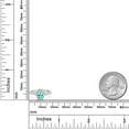 thumbnail image 4 of Gem Stone King 10K White Gold Blue Apatite White White Lab Grown Diamond Halo Engagement Ring for Women (1.13 Cttw, Oval 7X5MM, Gemstone, Size 8), 4 of 4