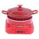 thumbnail image 1 of Estufa de inducción con olla a escala 1/12, mini electrodoméstico de cocina realista para escenas de casas de muñecas, accesorios para aficionados. Rojo, 1 of 10