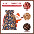thumbnail image 7 of Fuzoiu Gingerbread Delights Print Christmas Gift Bag,Burlap Gift Bag with Drawstring Closure & Hang Tag,Perfect for Holidays, Birthdays, and Special Occasions-Small, 7 of 7