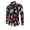 thumbnail image 1 of Camisa divertida de Navidad de manga larga para hombre ShuxiuWang 8390613562920, 1 of 1