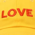 thumbnail image 5 of DALIX Custom Embroidered Hats Dad Caps LOVE Stitched Logo Hat in Gold, 5 of 7