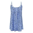 thumbnail image 3 of Blouses pour Femmes, Blouses pour Femmes Mode, Mode Femmes Décontracté Confortable Imprimé Sans Manches Blouse Col Rond T-Shirt Plié Camisoles, 3 of 5