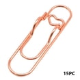 thumbnail image 2 of Porte-stylo Trombone en Forme de Cœur Clip en Métal pour Carnet Organisateur de Crayons Clip en Métal Robuste Clips en Acier Inoxydable Durable et Réutilisable pour Bureau École Maison Pâques Artisanat Rangement, 2 of 8