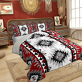 thumbnail image 3 of Manfei Hippie Geometric Aztec Full Size Comforter Sets, Tribal Western Bohemian Bedding Comforter Set, Mandala Theme Reversible Bedding Sets, Breathable Home Decor, 3 Pieces, 3 of 8
