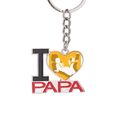 thumbnail image 1 of Plump horizontal hermosa mujer El soporte del llavero de metal del llavero ama a papá, 1 of 3