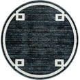 thumbnail image 5 of Jill Zarin Uptown Collection Area Rug - Lenox Hill (5' 3" Round Navy Blue/Ivory), 5 of 5