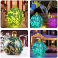 thumbnail image 4 of RV Bola de Navidad inflable luminosa de PVC con soporte de peso grande firmemente en el patio, bola grande decorada al aire libre de 24 pulgadas con luz recargable y control remoto para decoraciones d, 4 of 5