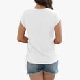 thumbnail image 5 of Lzobxe Summer Tops for Women Athletic Short Sleeve Crew Neck Basic Running Sport Summer Casual Comfy Workout,Size S-2XL, 5 of 5