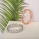 thumbnail image 3 of Anillo abierto con diseño de corazón ahuecado, joyería de moda con temática de amor para mujeres y niñas, regalo ajustable de color plateado., 3 of 5