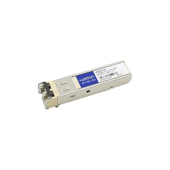 AddOn HP® J4859D Compatible TAA 1000Base-LX SFP Transceiver (SMF, 1310nm, 10km, LC, DOM) - For Data Networking, Optical Network - 1 x LC 1000Base-LX Network - Optical Fiber - Single-mode - Giga...