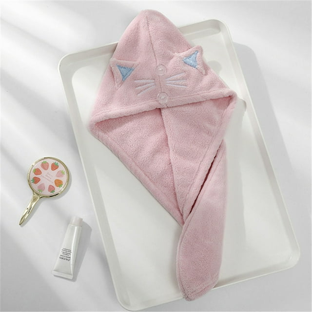 Quickly Dry Hair Hat Towel Water Absorption Rice Cap Accessories Ultra Lightweight Pink Super-gentle Home Textile Towels