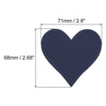 thumbnail image 2 of Uxcell Corazones Parches Indigo Parche Termoadhesivo Bordado Aplicación 2.8x2.68 Pulgadas Reparación de Ropa Mochila 10Pcs, 2 of 6