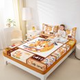 thumbnail image 4 of Manfei Pet Animal Dogs Twin Sheet Sets,Kawaii Corgi Twin Fitted Sheet,Puppy Dog Printed Flat Sheet For Boys Girls,Lightweight Room Decor,3 Pieces, 4 of 7