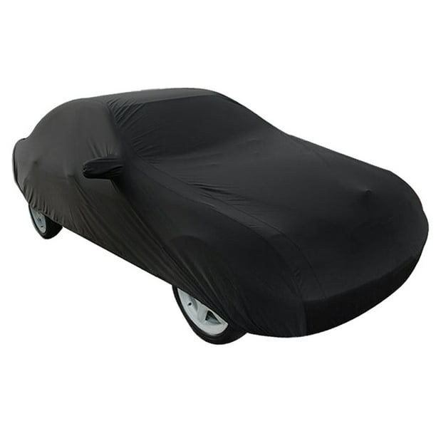 Durable Outdoor Stormproof Waterproof BreathableBlack Car Cover For