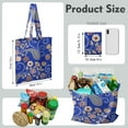 thumbnail image 2 of French Country Vintage Reusable Tote Bag - Foldable Shopping Bag with Boho Chic Design, 2 of 6