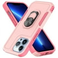 thumbnail image 3 of For Apple iPhone 15 Plus (6.7") Heavy Duty Hybrid Rugged 2in1 Shockproof Protective with Magnetic Ring Stand Holder Phone Case Cover by Xpression - Pink, 3 of 9