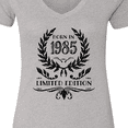 thumbnail image 4 of Inktastic Born in 1985 Limited Edition Women's V-Neck T-Shirt, 4 of 5