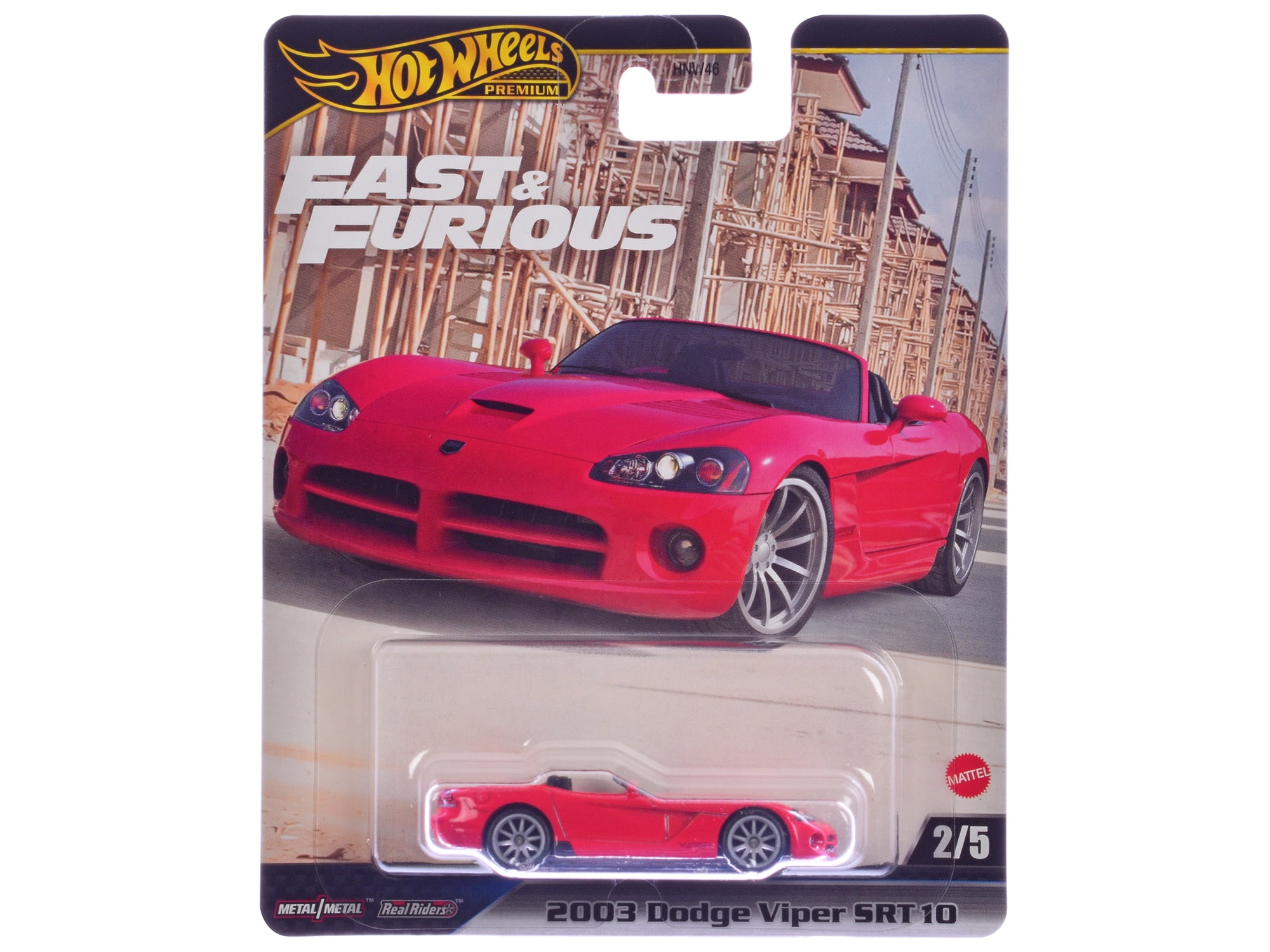 "Fast & Furious" 2024 5 piece Set J Diecast Model Cars by Hot Wheels
