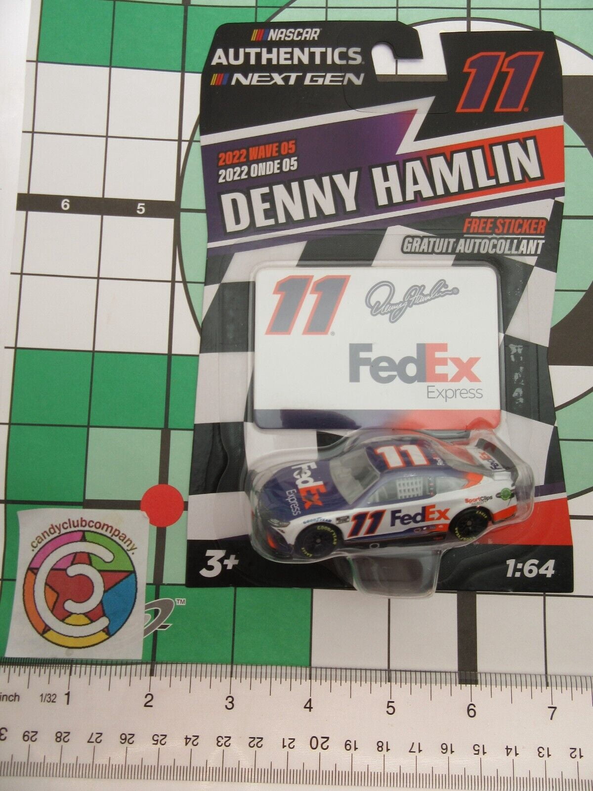Denny Hamlin ~ FedEx ~ NASCAR Authentics ~ Die Cast 1:64 Scale