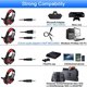 thumbnail image 2 of BlueFire Stereo Gaming Headset para PS4, PS5, PC, Xbox One, cancelación de ruido sobre auriculares sobre la oreja con micrófono, luz LED, sonido envolvente de graves, orejeras de memoria blanda para c, 2 of 3