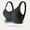 28-Black, variant on YWDJ Bras for Women Push up Back Closures Lounge Bras No Wire Comfortable Bras Adjustable Straps Full Coverage Wrap Bras Padded Plus Size Comfort Bras Solid Sleep Bras Pink M