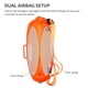 thumbnail image 2 of Boya de natación, boya de seguridad, mochila doble, boya de entrenamiento de natación, bolsa de seguridad para deportes acuáticos, 2 of 8