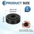 thumbnail image 2 of 4 Pcs Speaker Isolation Feet, 47mmx15mm Plastic Shock Absorption Base, Black, 2 of 5