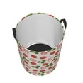 thumbnail image 2 of KLL Strawberries And Leaf Waterproof Foldable Laundry Hamper Bucket with Handles for Storage Bin,Kids Room,Home Organizer (Small ), 2 of 7