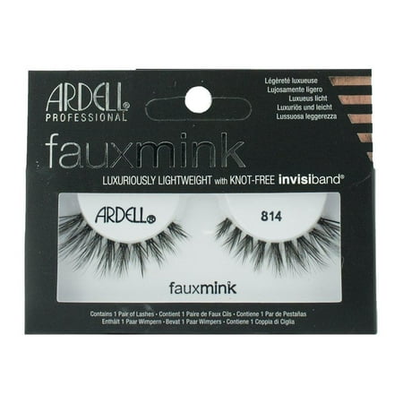 Black Faux Mink Strip Lashes 814, Creates a dramatic, spiked effect By