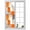 Orange Gray, variant on Removable Glass Window Covering, Navy Blue Tulip Window Privacy Film Frosted, Watercolor Farmhouse Floral Botanical Decorative Privacy Windows Film for Bedroom, Living Room, 19.6 x 39.3 Inches