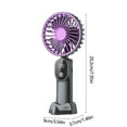 thumbnail image 2 of AZXY Portable Fan,Portable Fans for Outdoors,Handheld Fan Battery,Usb Folding Hand Held Personal Mini Fan Handheld,Gray, 2 of 6