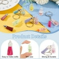 thumbnail image 4 of 51pcs 7 Colors Juice Tea Keychain Making Kit Luminous Cup with Cute Face Keychain Kit Juice Tea Cup Pendants with Tassels Keychain Rings Keychain Accessories for DIY Keychain, 4 of 6
