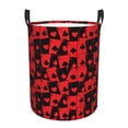 thumbnail image 6 of Lsque Playing Cards pattern Laundry Hamper Basket, Tall Woven Rope Hamper Basket for Clothes, Lightweight Storage Basket, Collapsible Waterproof-Medium, 6 of 8