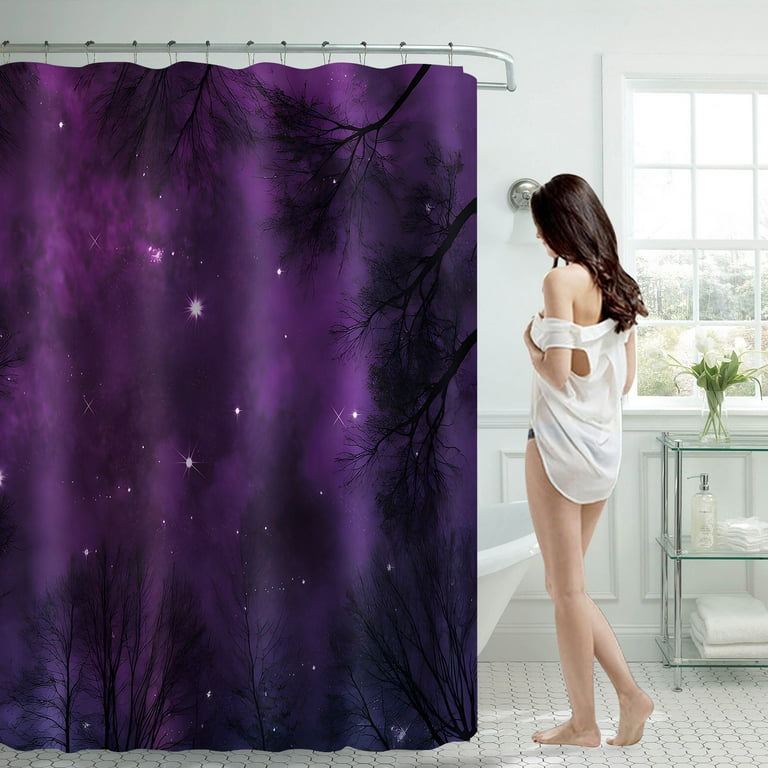 Shower Curtains W Storage Shower Curtain Transparent Floral Shower Curtain  70x70 Inch With 12 Hooks Waterproof Shower Curtain Bathroom Long Shower