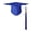 Blue, variant on Graduation Cap Master Grad Cap Unisex High School Grad Hat Adult Graduation Ceremony Caps Mortarboard Caps with Tassel for High School &