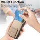 thumbnail image 3 of For iPhone 17 Pro Case Card Holder Carbon Fiber Texture Leather Coated TPU Phone Cover -, 3 of 5