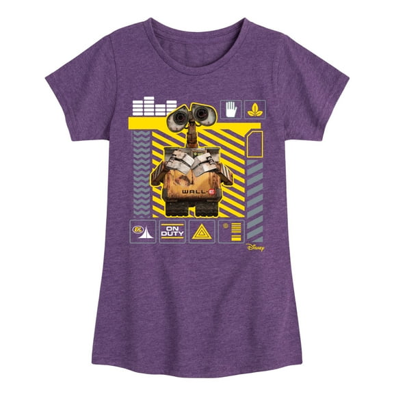 Disney Wall-E - Icon Grid - Toddler & Youth Girls Short Sleeve Graphic T-Shirt