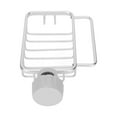 thumbnail image 4 of Faucet Storage Rack, 17.8x11x4.3cm Faucet Sponge Holder Hanging Drain Rack, With Towel Shelf, For Kitchen Sink, 4 of 8