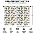 thumbnail image 2 of Blackout Kids Curtains,Monster Cartoon Truck White Pattern Children's Insulated Curtains Set Of 2,Bedroom Essentials,Toddler Room Decor 42"x63", 2 of 5