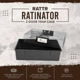 thumbnail image 4 of Rugged Ranch Ratinator No Poison, Multi-Catch Live Animal Rat Catch and Release Cage Trap for Indoor or Outdoor Pest Control, Black, 4 of 5