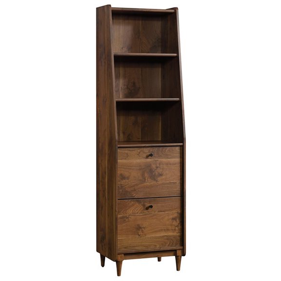 Narrow Walnut Bookcases