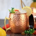 thumbnail image 6 of Moscow Mule Copper Mugs- Set of 4 Copper Plated Stainless Steel Mug 18oz, for Chilled Drinks, 6 of 6